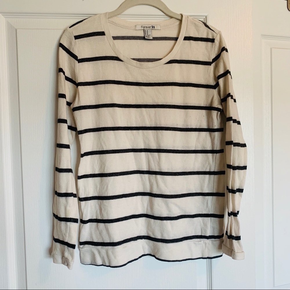 Forever 21 Striped Long Sleeve Sweater
